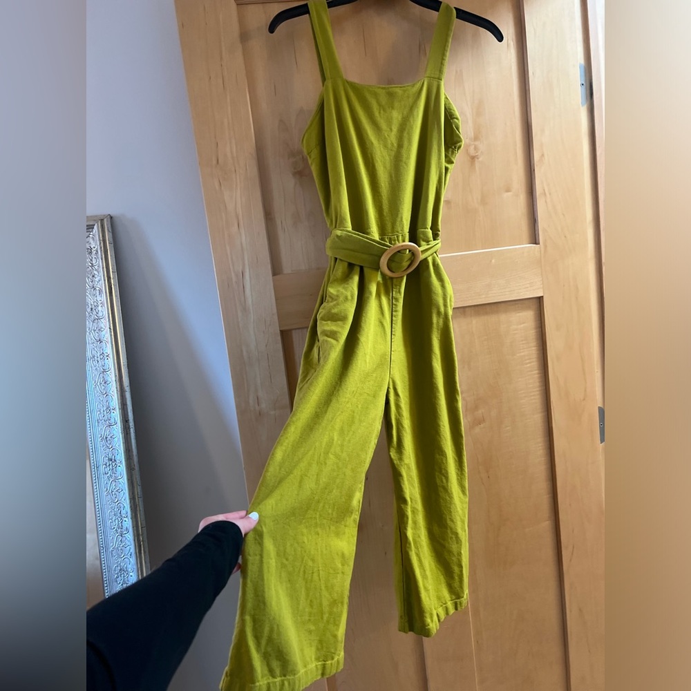 Green jumpsuit